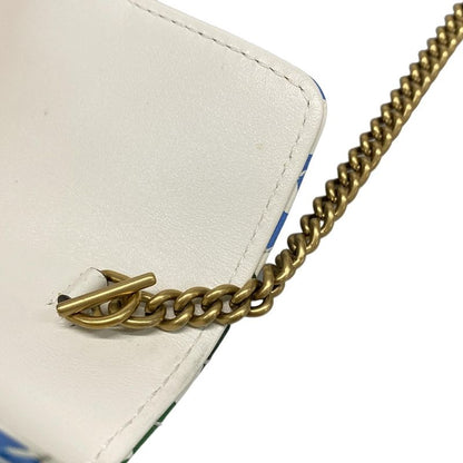 Gucci Shoulder Bag GG Marmont Quilted Leather Super Mini Bag 476433 White X