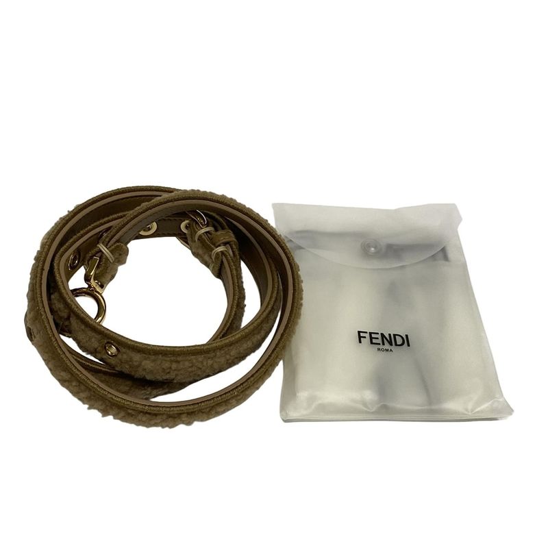 Fendi Handbag Peekaboo Icy Youth Small/selleria 8bn327 Beige Mouton