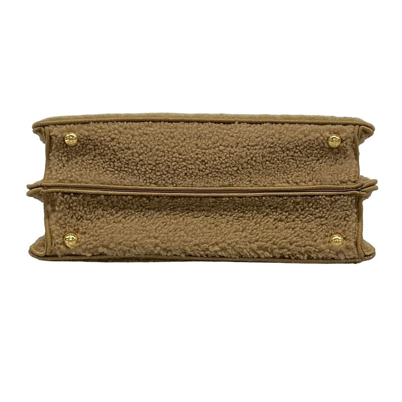 Fendi Handbag Peekaboo Icy Youth Small/selleria 8bn327 Beige Mouton