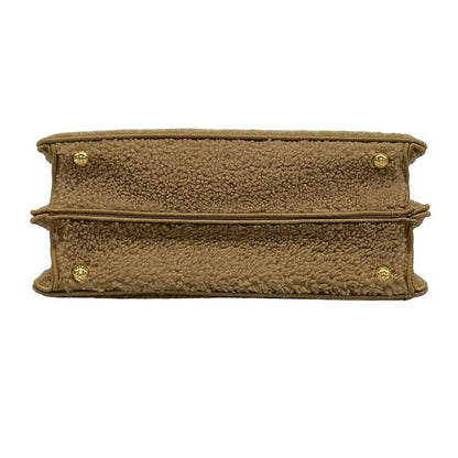 Fendi Handbag Peekaboo Icy Youth Small/selleria 8bn327 Beige Mouton