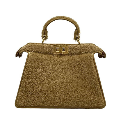 Fendi Handbag Peekaboo Icy Youth Small/selleria 8bn327 Beige Mouton