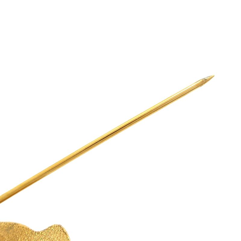 Chanel Brooch Gold×black×ivory