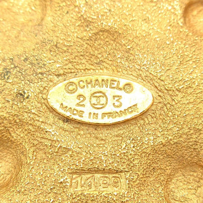 Chanel Brooch Gold×black×ivory