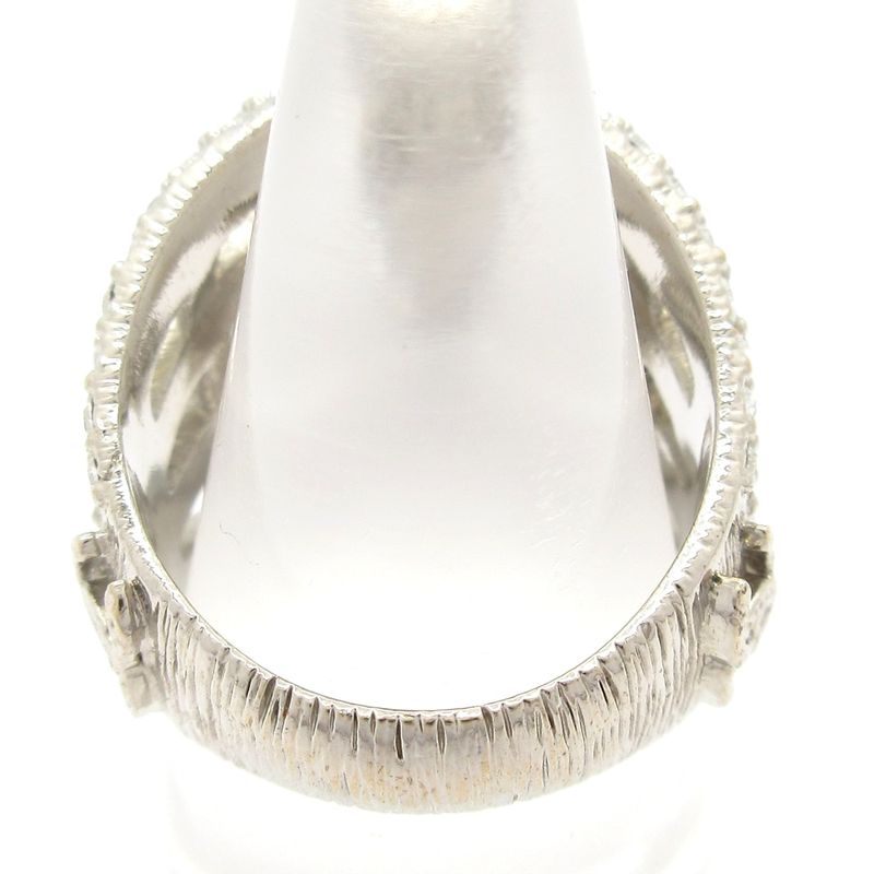 Chanel Ring Beautiful Silver And Ivory