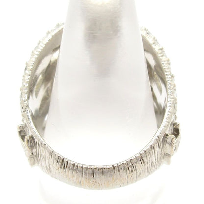 Chanel Ring Beautiful Silver And Ivory