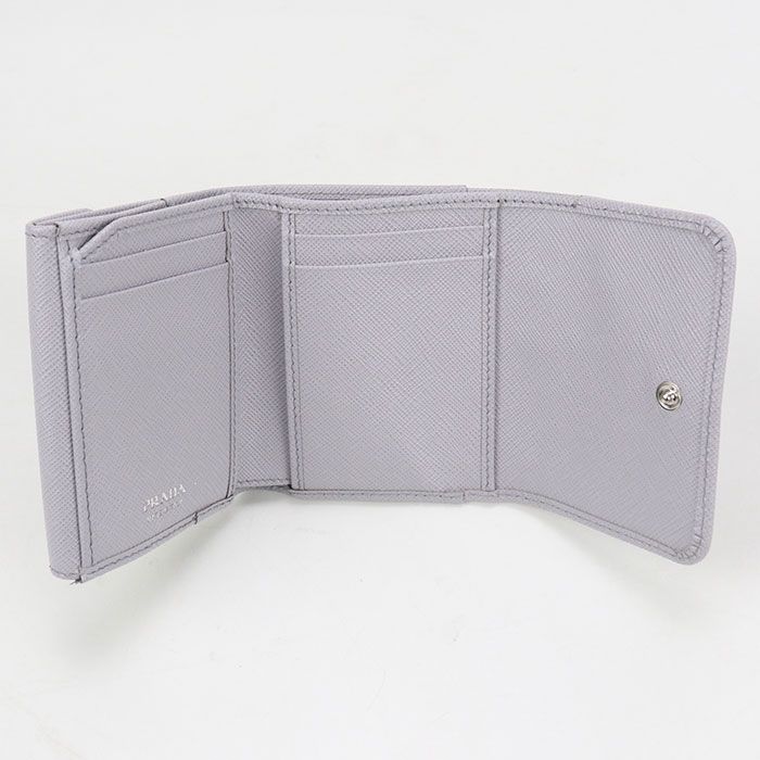Prada Saffiano Triangle Wallet Saffiano Leather 1mh043 QHH F0etb Tri-fold