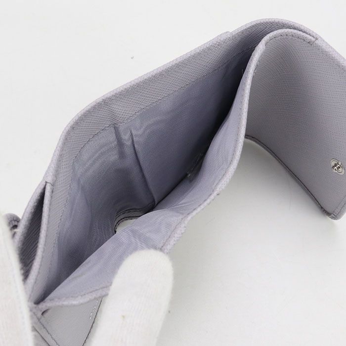 Prada Saffiano Triangle Wallet Saffiano Leather 1mh043 QHH F0etb Tri-fold