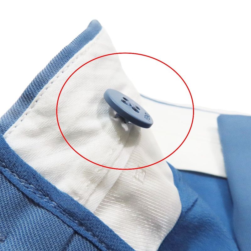 Unused 2022 Fendi Wide Pants Slacks Bootcut Flared Center Press With Logo Belt