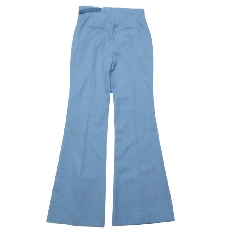 Unused 2022 Fendi Wide Pants Slacks Bootcut Flared Center Press With Logo Belt