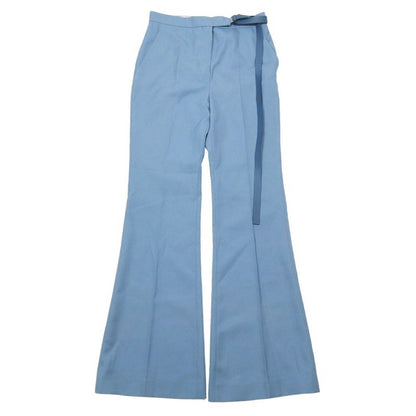 Unused 2022 Fendi Wide Pants Slacks Bootcut Flared Center Press With Logo Belt