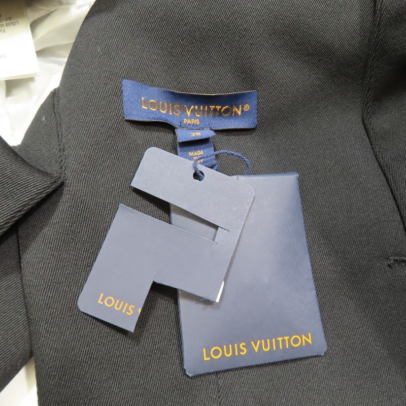 Unused 23aw Louis Vuitton WOOL Twill Cropped Jacket Half Sleeve Short Cropped