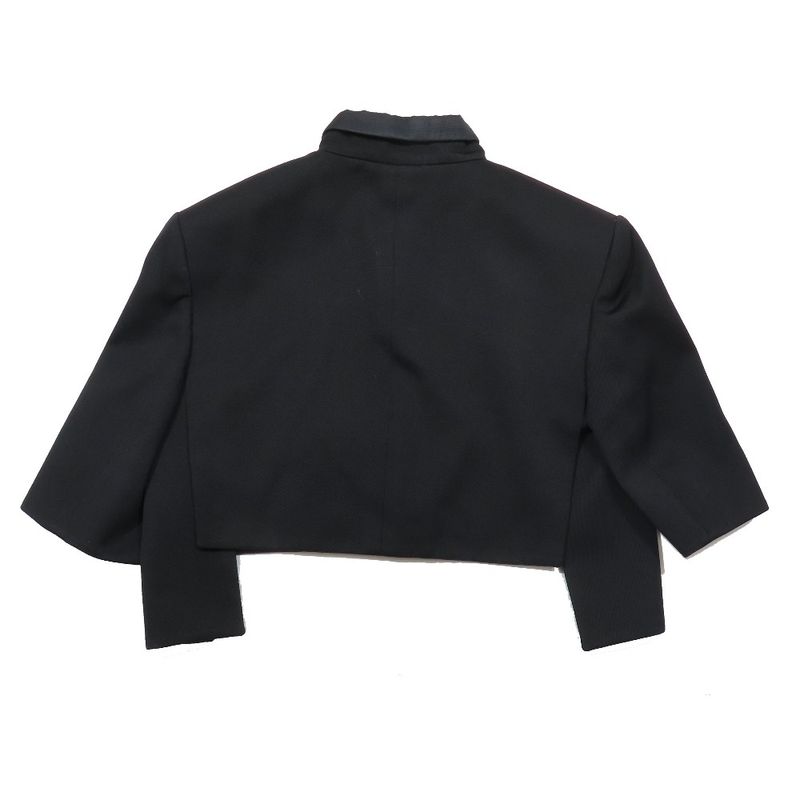 Unused 23aw Louis Vuitton WOOL Twill Cropped Jacket Half Sleeve Short Cropped