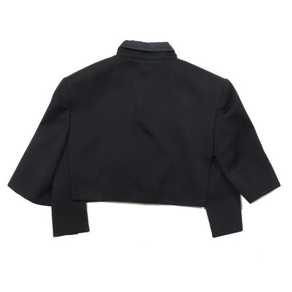 Unused 23aw Louis Vuitton WOOL Twill Cropped Jacket Half Sleeve Short Cropped