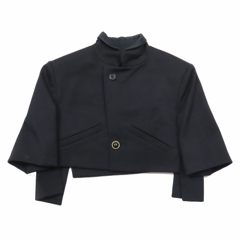 Unused 23aw Louis Vuitton WOOL Twill Cropped Jacket Half Sleeve Short Cropped