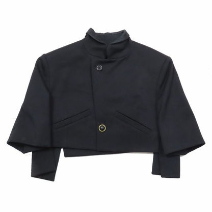 Unused 23aw Louis Vuitton WOOL Twill Cropped Jacket Half Sleeve Short Cropped