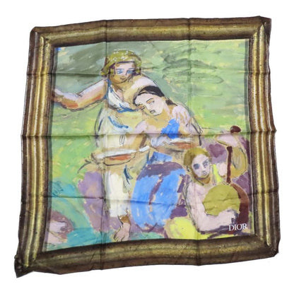 Unused 23SS DIOR X Duncan Grant Duncan Grant Square Scarf Bandana Silk Painting