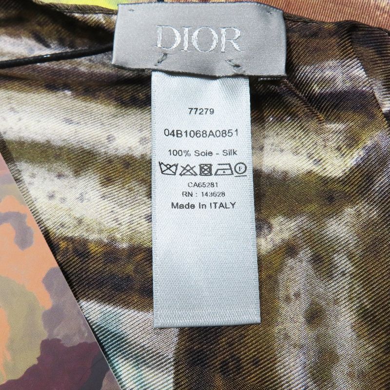 Unused 23SS DIOR X Duncan Grant Duncan Grant Square Scarf Bandana Silk Painting