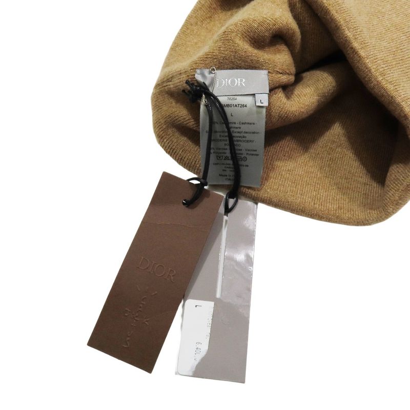 Unused 22aw Dior X Travis Scott Cactus Jack Dior Knit Hat Beanie Letter Logo