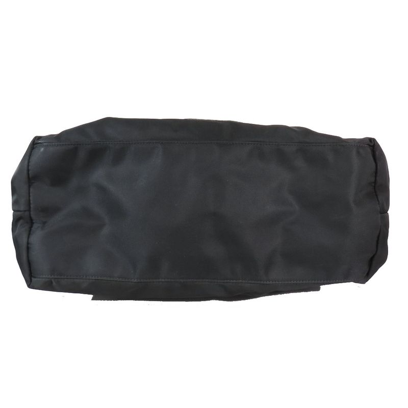 Prada Nylon Mini Boston Tote Handbag Triangle Logo Vr4377 Triangle Logo