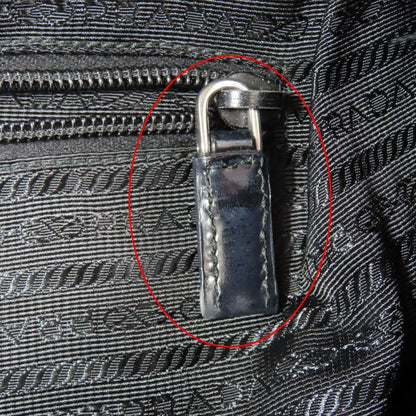 Prada Nylon Mini Boston Tote Handbag Triangle Logo Vr4377 Triangle Logo