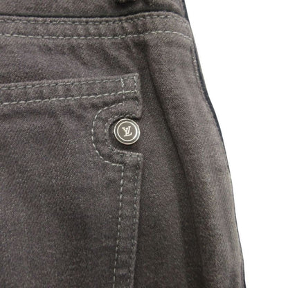 Louis Vuitton Denim Pants Jeans Damier LV Logo Button Fly On The Back 40