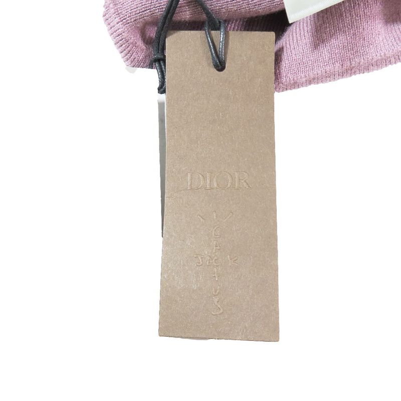 Unused 22aw Dior X Travis Scott Cactus Jack Dior Knit Hat Beanie Letter Logo