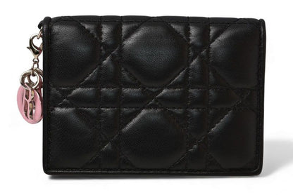 Christian Dior Coin Case Card Case Christian Dior Mini Wallet Diorissimo Black