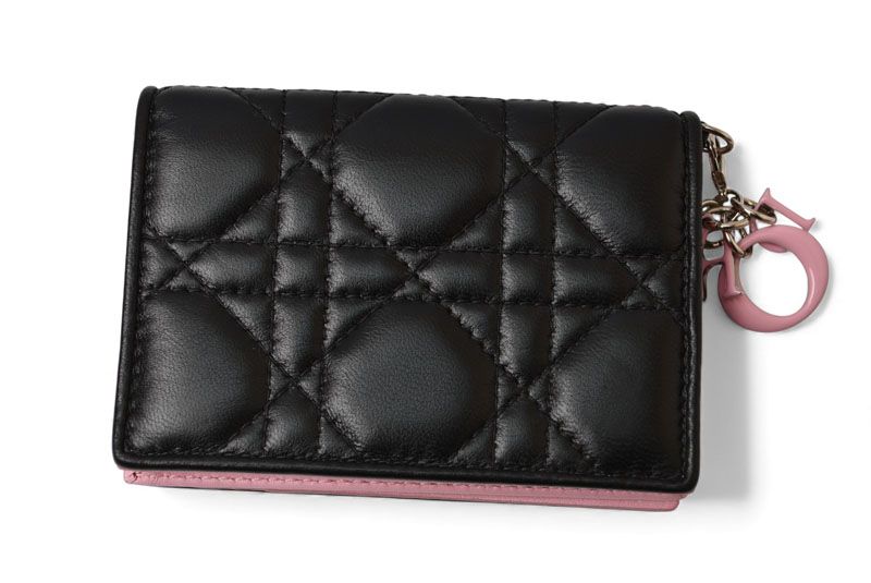 Christian Dior Coin Case Card Case Christian Dior Mini Wallet Diorissimo Black