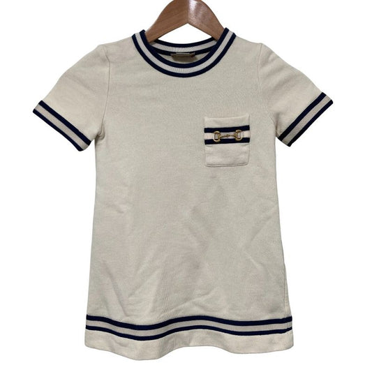Gucci Kids Horsebit Cotton Jersey Dress 718772 6 Size Off White Kids Used