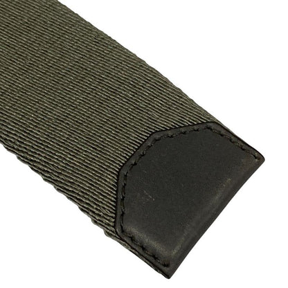 Prada Logo Buckle Nylon Belt Gray Men's Used
