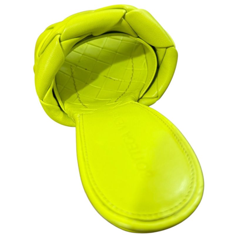 Bottega Veneta Leather Maxi Intrecciato Mule Sandals Size 35 1 2 Approx 22.5cm