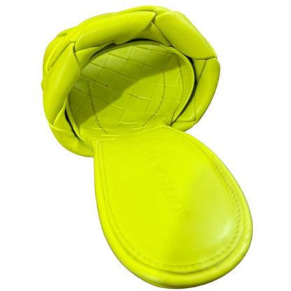 Bottega Veneta Leather Maxi Intrecciato Mule Sandals Size 35 1 2 Approx 22.5cm