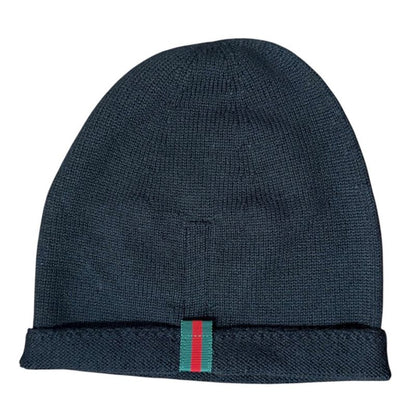 Gucci Michele Period Sherry Line Knit Cap Size L Black Men Women Used