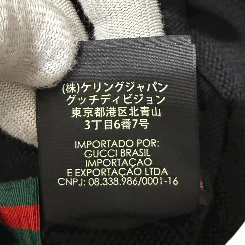 Gucci Michele Period Sherry Line Knit Cap Size L Black Men Women Used
