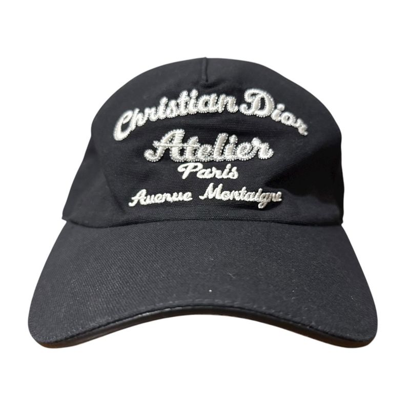 DIOR Homme Dior Homme Logo Embroidery Baseball Cap 243c904a4511 Size M Black