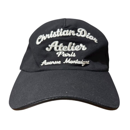 DIOR Homme Dior Homme Logo Embroidery Baseball Cap 243c904a4511 Size M Black