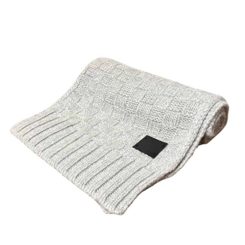 Louis Vuitton 100% Cashmere Echarpe Helsinki Scarf M74420 Gray Men's Used