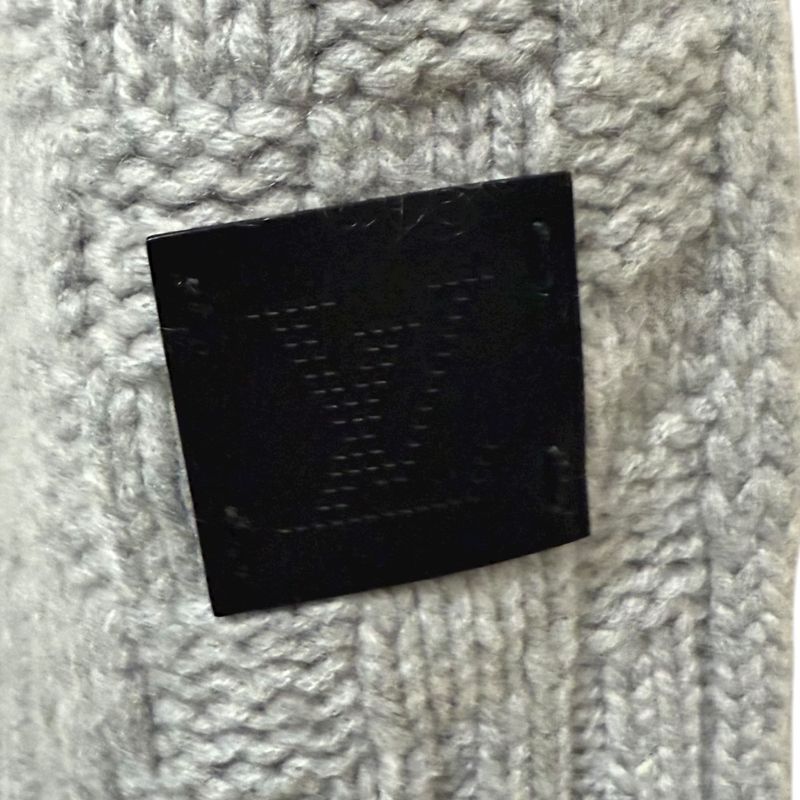 Louis Vuitton 100% Cashmere Echarpe Helsinki Scarf M74420 Gray Men's Used