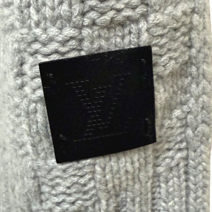 Louis Vuitton 100% Cashmere Echarpe Helsinki Scarf M74420 Gray Men's Used