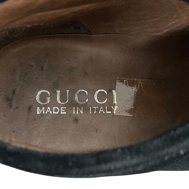 Gucci Suede Horsebit Chukka Boots Size 36 1 2 Approx 23.5cm (9.25in) Black Gold