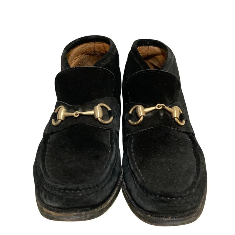Gucci Suede Horsebit Chukka Boots Size 36 1 2 Approx 23.5cm (9.25in) Black Gold