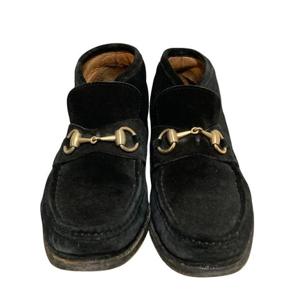 Gucci Suede Horsebit Chukka Boots Size 36 1 2 Approx 23.5cm (9.25in) Black Gold
