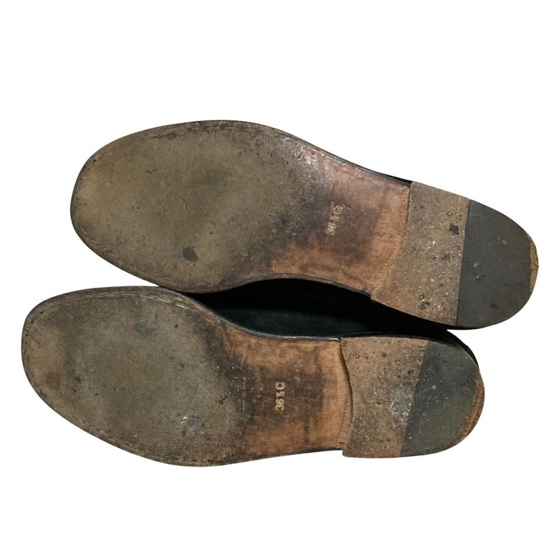 Gucci Suede Horsebit Chukka Boots Size 36 1 2 Approx 23.5cm (9.25in) Black Gold