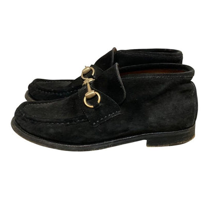 Gucci Suede Horsebit Chukka Boots Size 36 1 2 Approx 23.5cm (9.25in) Black Gold