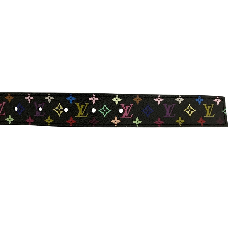 Louis Vuitton Santure LV Cut Monogram Multi Belt M6890 80 32 Black Ladies