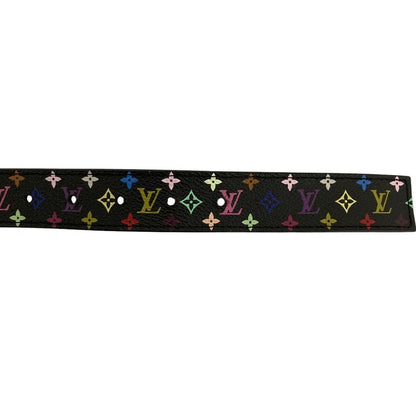 Louis Vuitton Santure LV Cut Monogram Multi Belt M6890 80 32 Black Ladies