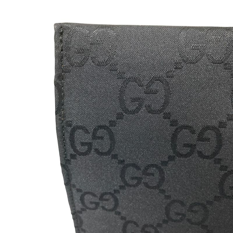 Gucci Bamboo Handle GG Pattern Handbag Tote Bag 002 1010 Black Men Ladies