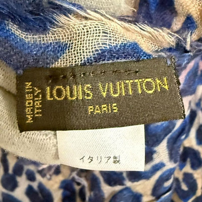 Louis Vuitton Leopard Pattern Cashmere And Silk Large Shawl 401910