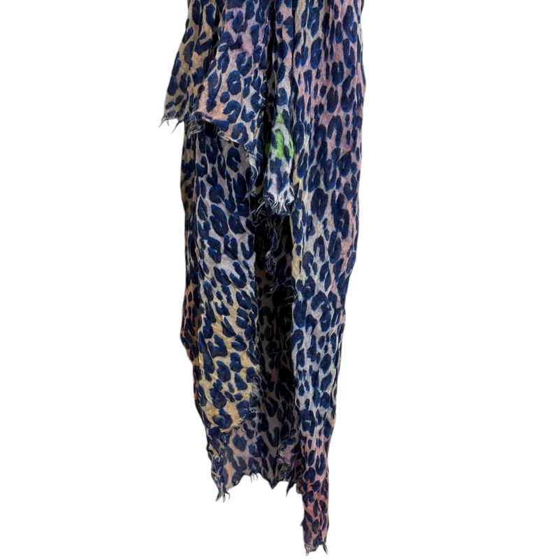 Louis Vuitton Leopard Pattern Cashmere And Silk Large Shawl 401910