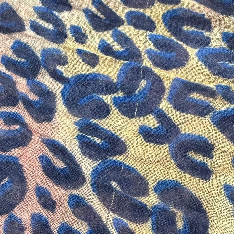Louis Vuitton Leopard Pattern Cashmere And Silk Large Shawl 401910